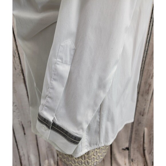 LM Women's Size 40 Marc Aurel White Classic Button Down Blouse Shirt Top EUC - Picture 15 of 15